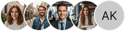 Bloc d'avis de trading Rendement Royal affichant plusieurs avatars de profils d'investisseurs